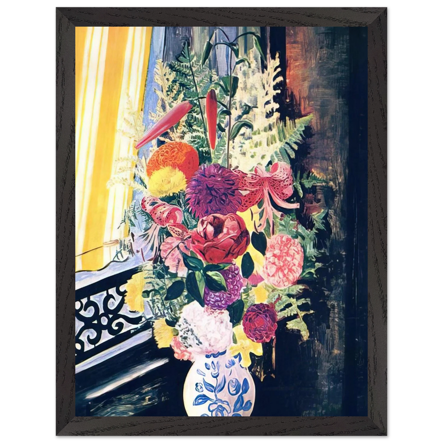 BOUQUET OF VARIOUS FLOWERS 1927 by Moise Kisling — Framed art print at Zephyeer