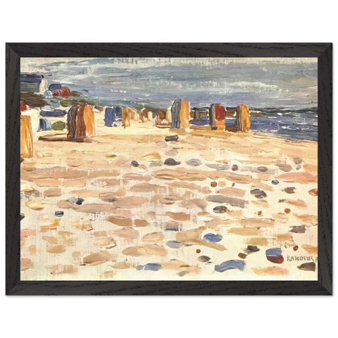 BEACH BASKETS IN HOLLAND 1904 by Wassily Kandinsky — Framed art print at Zephyeer