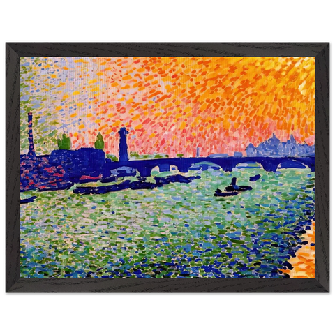 THE BRIDGE VIEW ON THE RIVER 1905 by Andre Derain — Framed art print at Zephyeer
