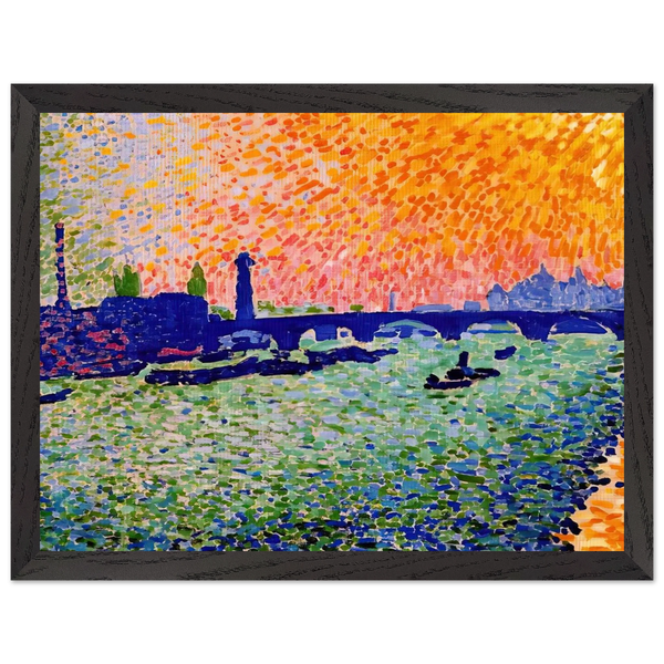THE BRIDGE VIEW ON THE RIVER 1905 by Andre Derain — Framed art print at Zephyeer