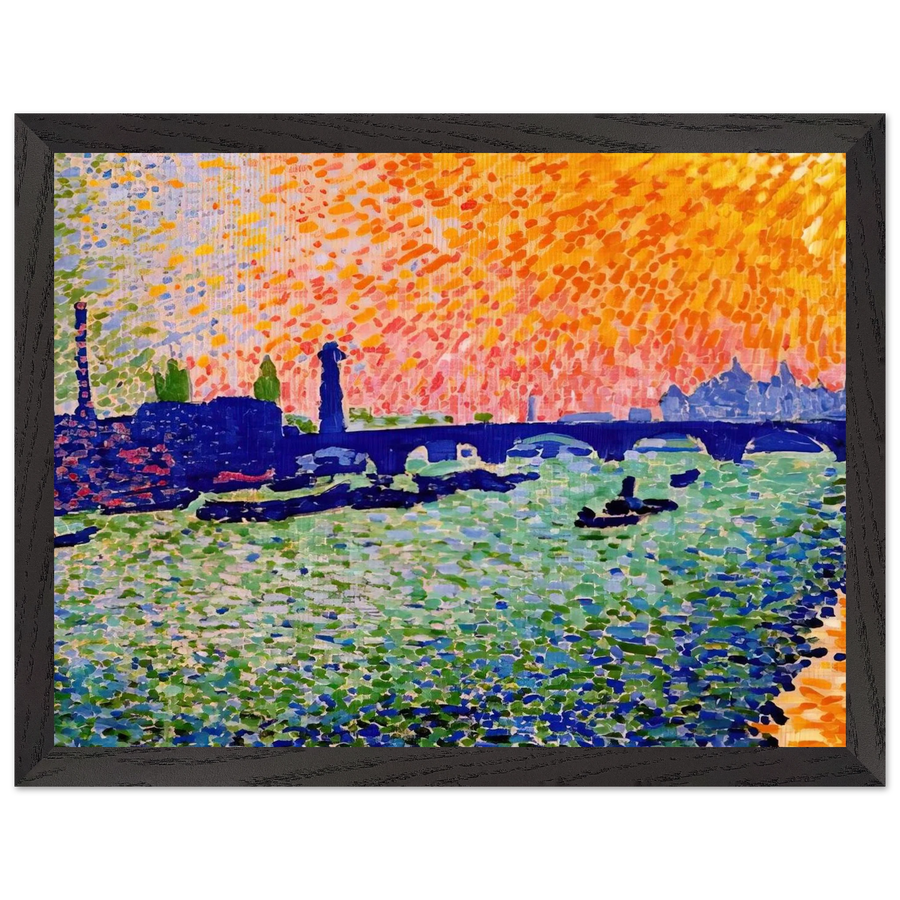 THE BRIDGE VIEW ON THE RIVER 1905 by Andre Derain — Framed art print at Zephyeer