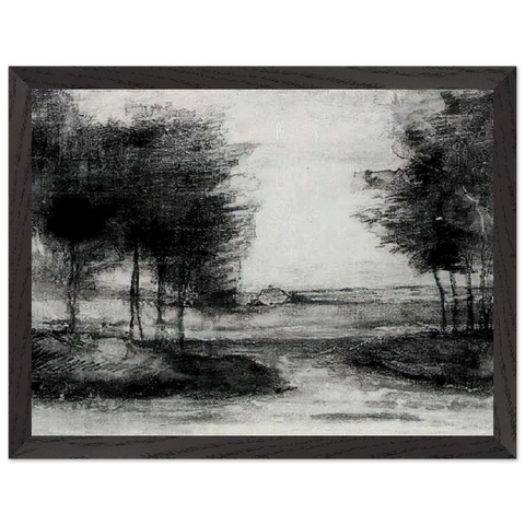 Landscape by Vincent van Gogh — Framed art print at Zephyeer