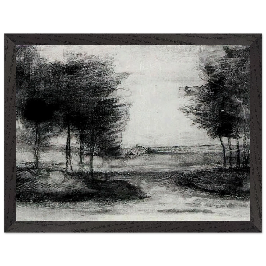 Landscape by Vincent van Gogh — Framed art print at Zephyeer