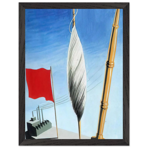 PROJECT OF POSTER THE CENTER OF TEXTILE WORKERS IN BELGIUM 1938 2 by Rene Magritte — Framed art print at Zephyeer