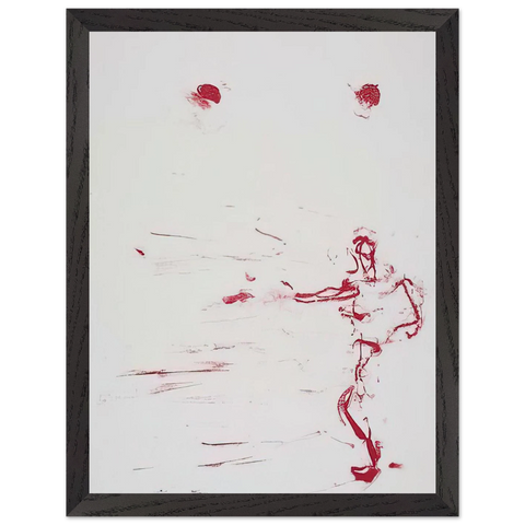 RED DANCE 1986 by Susan Rothenberg — Framed art print at Zephyeer