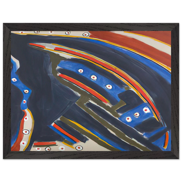 Gold Stopple Moonshot - 1972 by Betty Parsons — Framed art print at Zephyeer