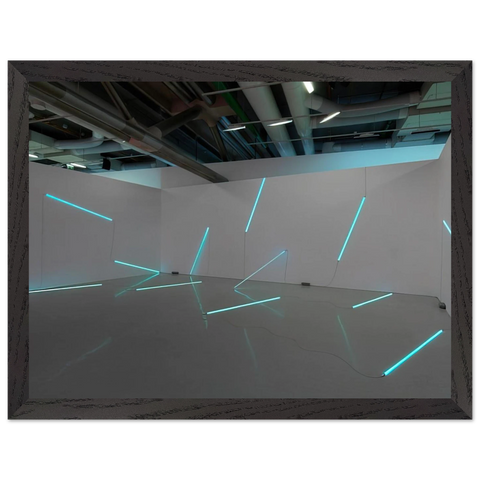 No End Neon - 1990 by Francois Morellet — Framed art print at Zephyeer