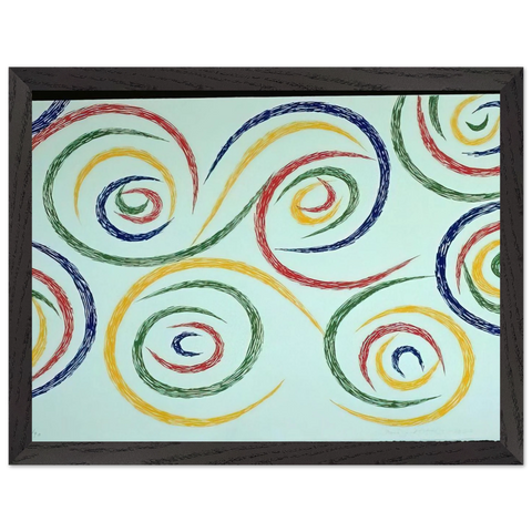Cercles du Matin - 1992 by Piero Dorazio — Framed art print at Zephyeer