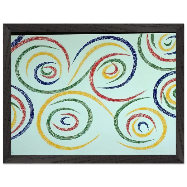 Cercles du Matin - 1992 by Piero Dorazio — Framed art print at Zephyeer