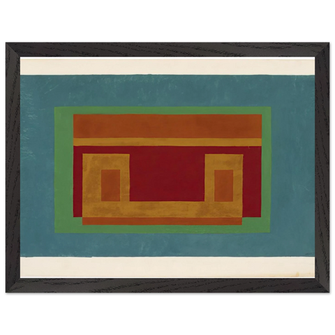 VARIANT ADOBE 1947 by Josef Albers — Framed art print at Zephyeer