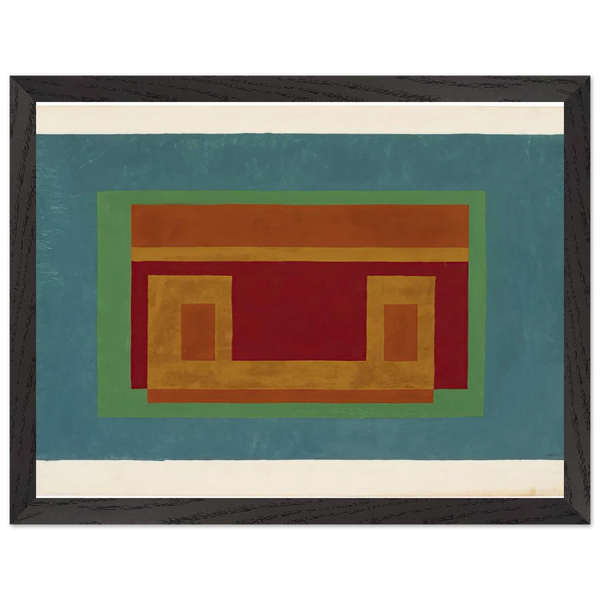 VARIANT ADOBE 1947 by Josef Albers — Framed art print at Zephyeer
