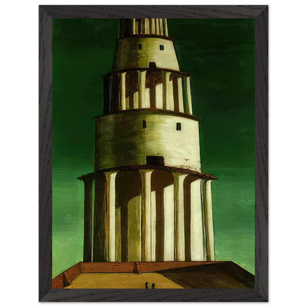 THE GREAT TOWER 1913 by Giorgio de Chirico — Framed art print at Zephyeer