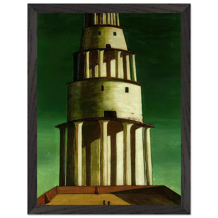 THE GREAT TOWER 1913 by Giorgio de Chirico — Framed art print at Zephyeer