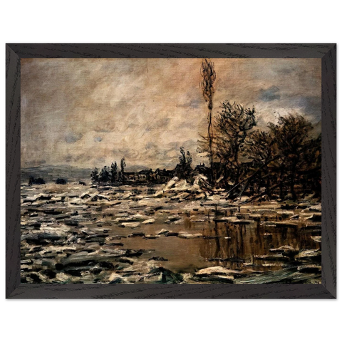 The Break-up of the Ice by Claude Monet — Framed art print at Zephyeer