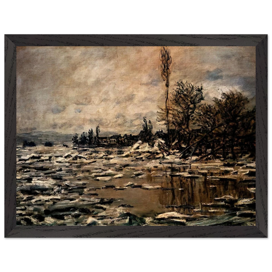 The Break-up of the Ice by Claude Monet — Framed art print at Zephyeer