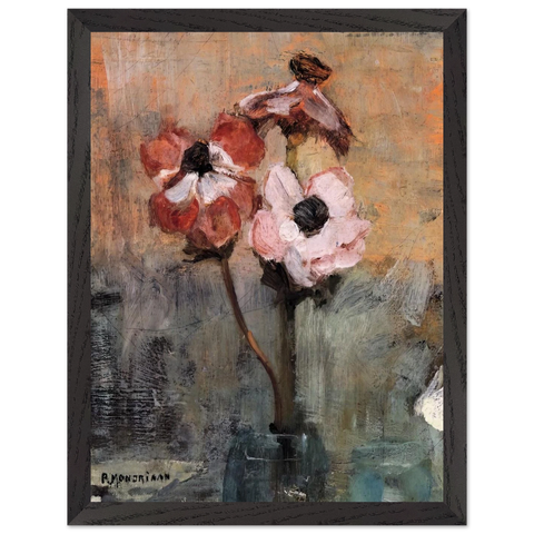 Anemones in a Vase by Piet Mondrian — Framed art print at Zephyeer