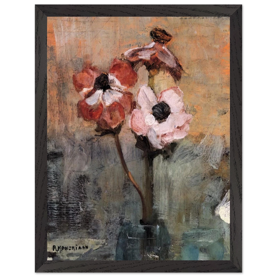 Anemones in a Vase by Piet Mondrian — Framed art print at Zephyeer
