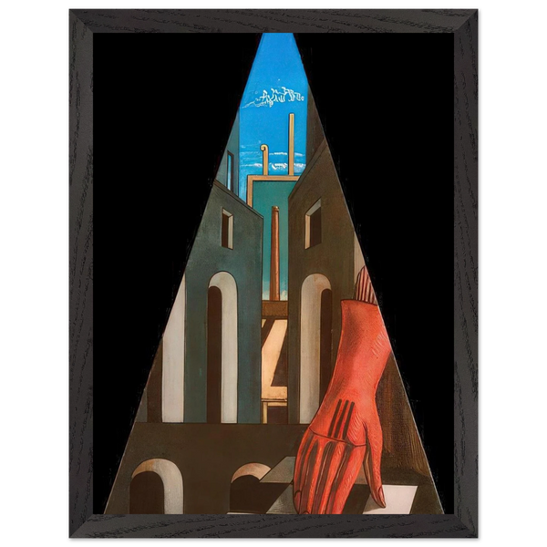METAPHYSICAL TRIANGLE 1958 by Giorgio de Chirico — Framed art print at Zephyeer