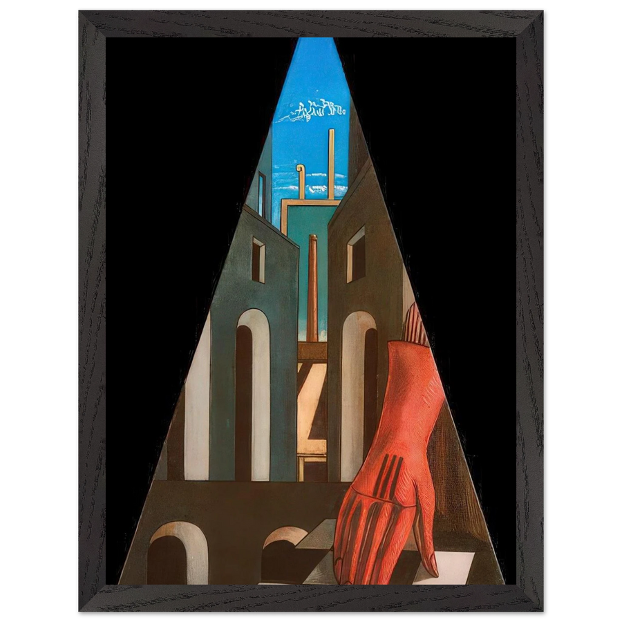 METAPHYSICAL TRIANGLE 1958 by Giorgio de Chirico — Framed art print at Zephyeer