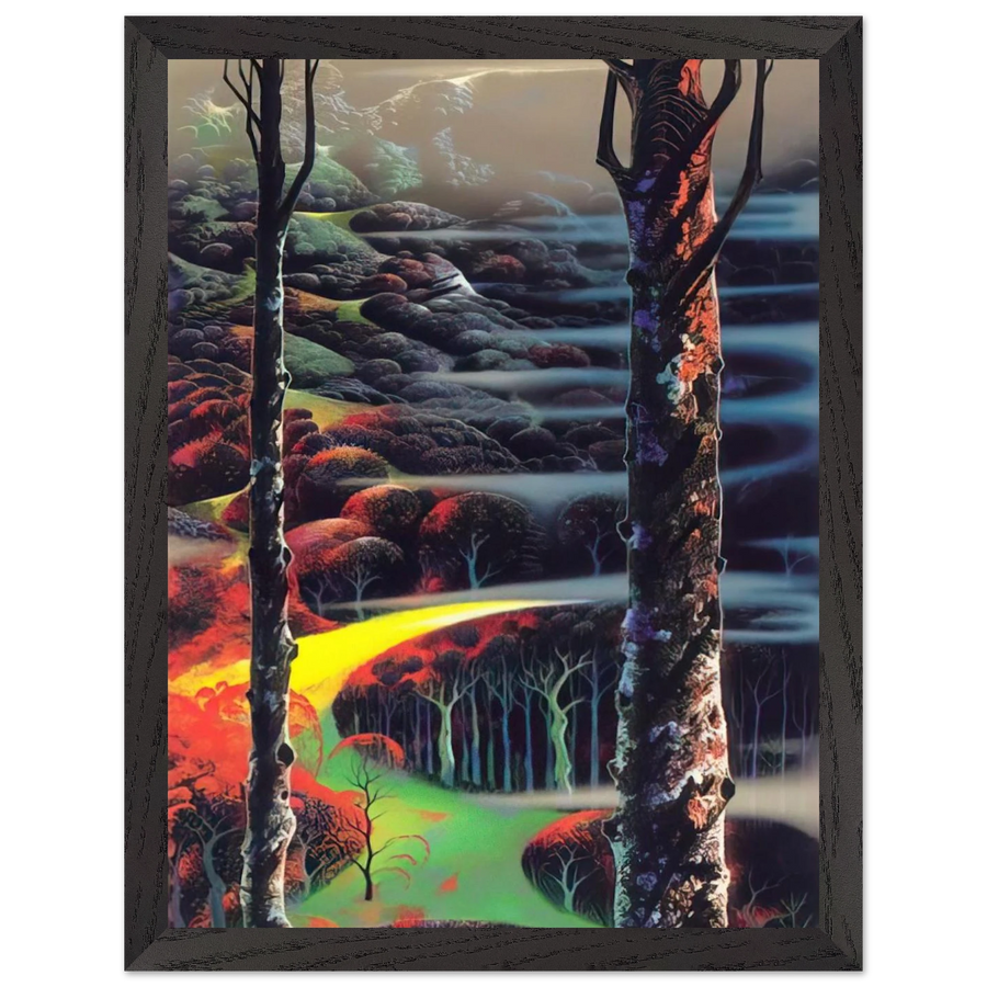A Touch of Autumn by Eyvind Earle — Framed art print at Zephyeer