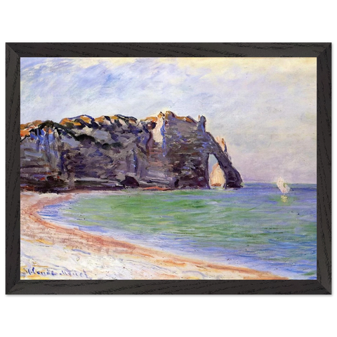 The Manneport, Etretat, the Porte d'Aval by Claude Monet — Framed art print at Zephyeer