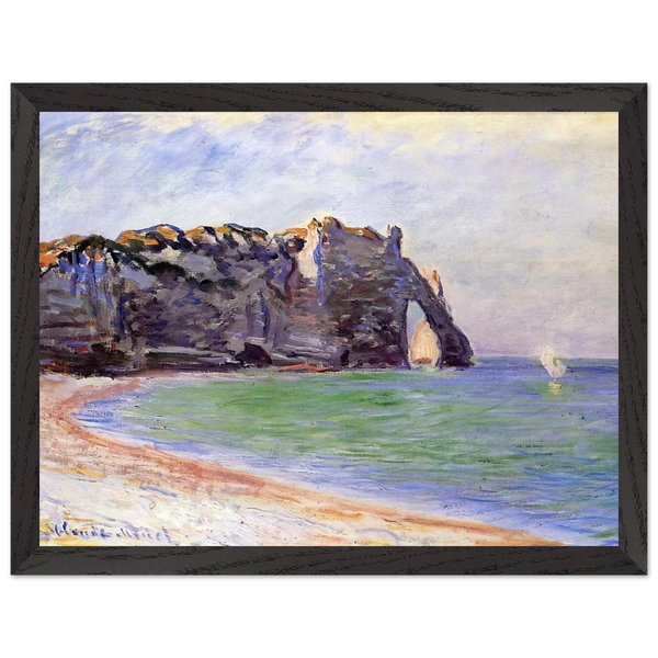 The Manneport, Etretat, the Porte d'Aval by Claude Monet — Framed art print at Zephyeer