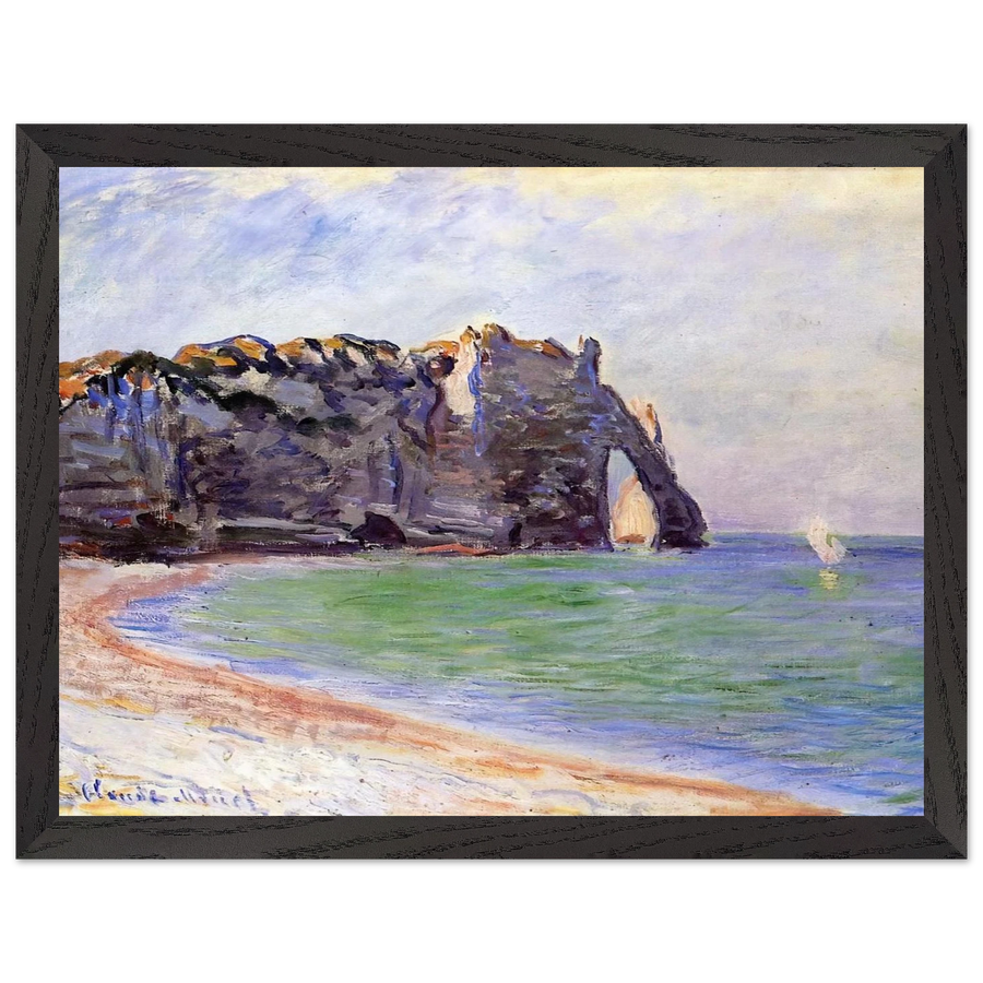 The Manneport, Etretat, the Porte d'Aval by Claude Monet — Framed art print at Zephyeer