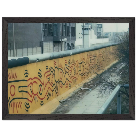 BERLIN MURAL 1986 by Keith Haring — Framed art print at Zephyeer