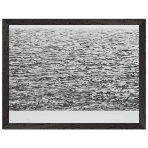 DRYPOINT OCEAN SURFACE 1983 by Vija Celmins — Framed art print at Zephyeer