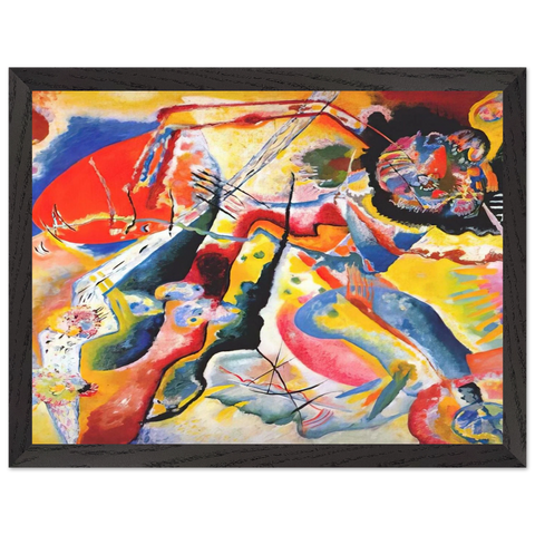 PAINTING WITH RED SPOT 1914 by Wassily Kandinsky — Framed art print at Zephyeer