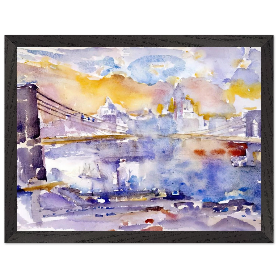 Brooklyn Bridge - 1912 by John Marin — Framed art print at Zephyeer