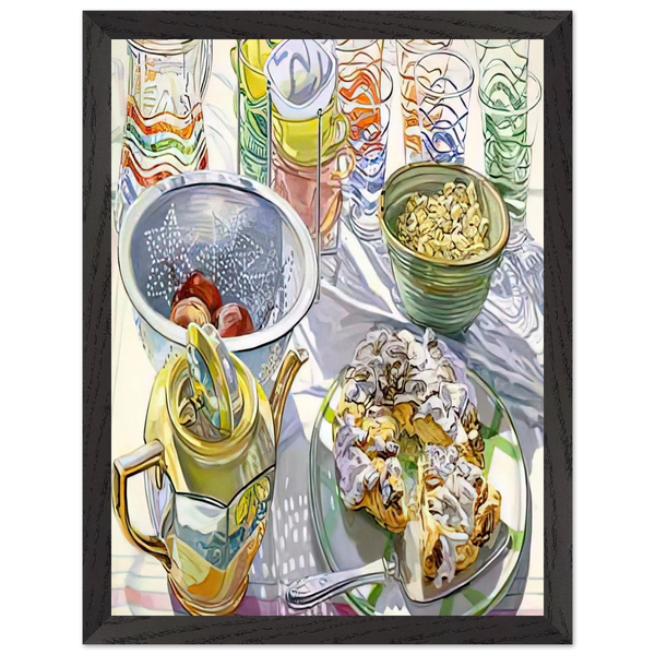 COFFEE CAKE 2003 by Janet Fish — Framed art print at Zephyeer