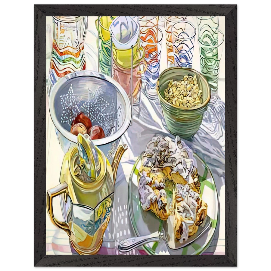 COFFEE CAKE 2003 by Janet Fish — Framed art print at Zephyeer