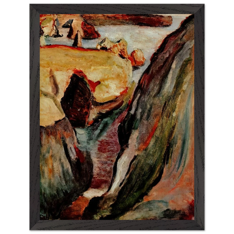 ROCHERS A BELLE ILE 1896 by Henri Matisse — Framed art print at Zephyeer