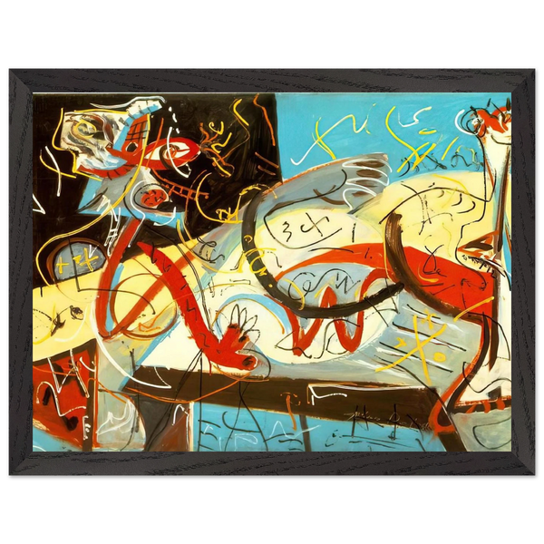 STENOGRAPHIC FIGURE by Jackson Pollock — Framed art print at Zephyeer