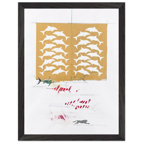 FANNO CINQUE 1988 by Alighiero Boetti — Framed art print at Zephyeer