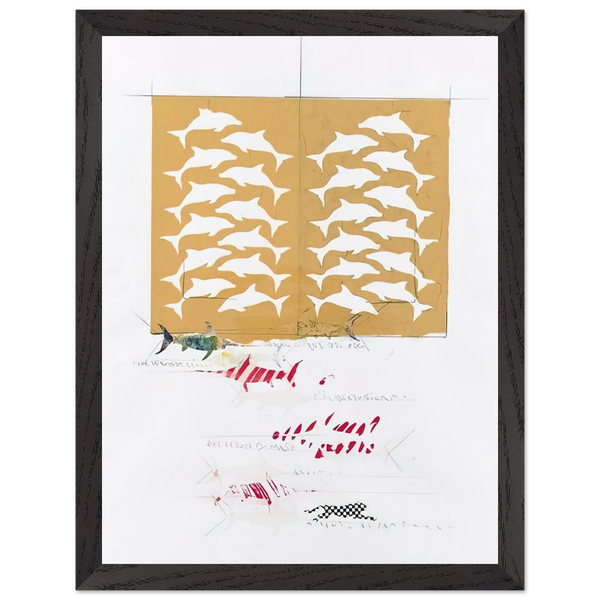 FANNO CINQUE 1988 by Alighiero Boetti — Framed art print at Zephyeer