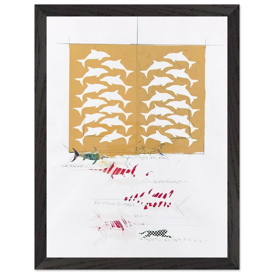 FANNO CINQUE 1988 by Alighiero Boetti — Framed art print at Zephyeer