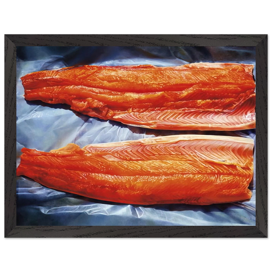Split Grilse - 1979 by Mary Pratt — Framed art print at Zephyeer