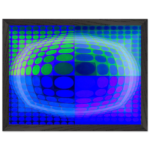 Pal-Ket - 1974 by Victor Vasarely — Framed art print at Zephyeer