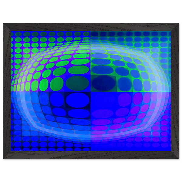 Pal-Ket - 1974 by Victor Vasarely — Framed art print at Zephyeer