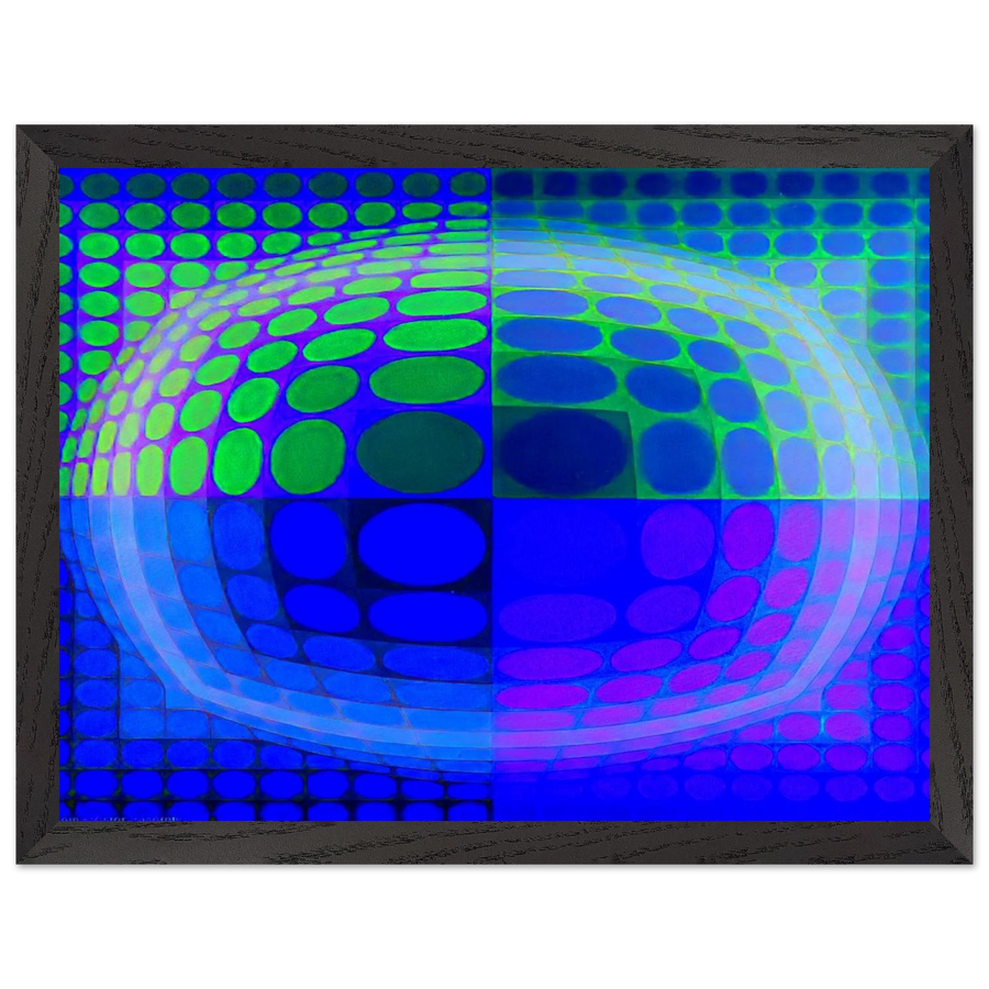 Pal-Ket - 1974 by Victor Vasarely — Framed art print at Zephyeer
