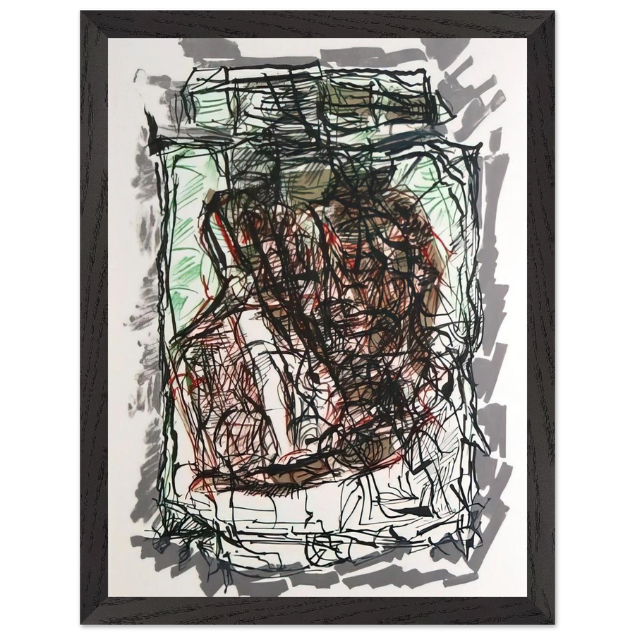 Lithographie 1976 by Jean-Paul Riopelle — Framed art print at Zephyeer