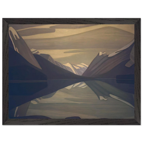 Maligne Lake, Jasper Park - 1924 by Lawren Harris — Framed art print at Zephyeer