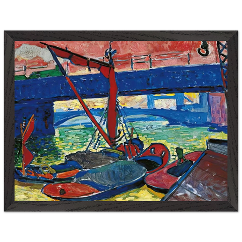 BARGES ON THE THAMES 1906 by Andre Derain — Framed art print at Zephyeer