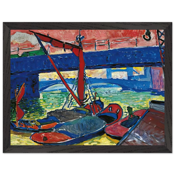 BARGES ON THE THAMES 1906 by Andre Derain — Framed art print at Zephyeer