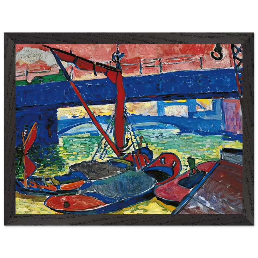 BARGES ON THE THAMES 1906 by Andre Derain — Framed art print at Zephyeer
