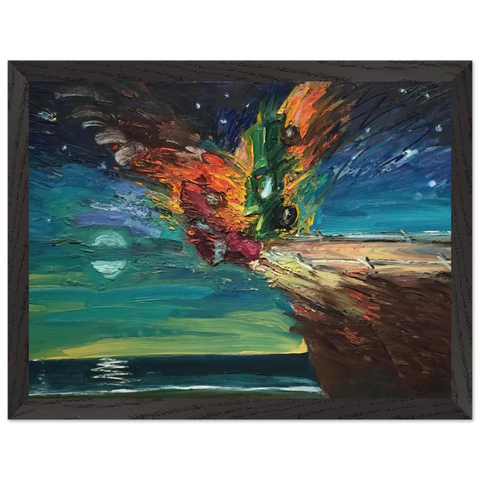 Over the Edge - 1984 by Carlos Almaraz — Framed art print at Zephyeer