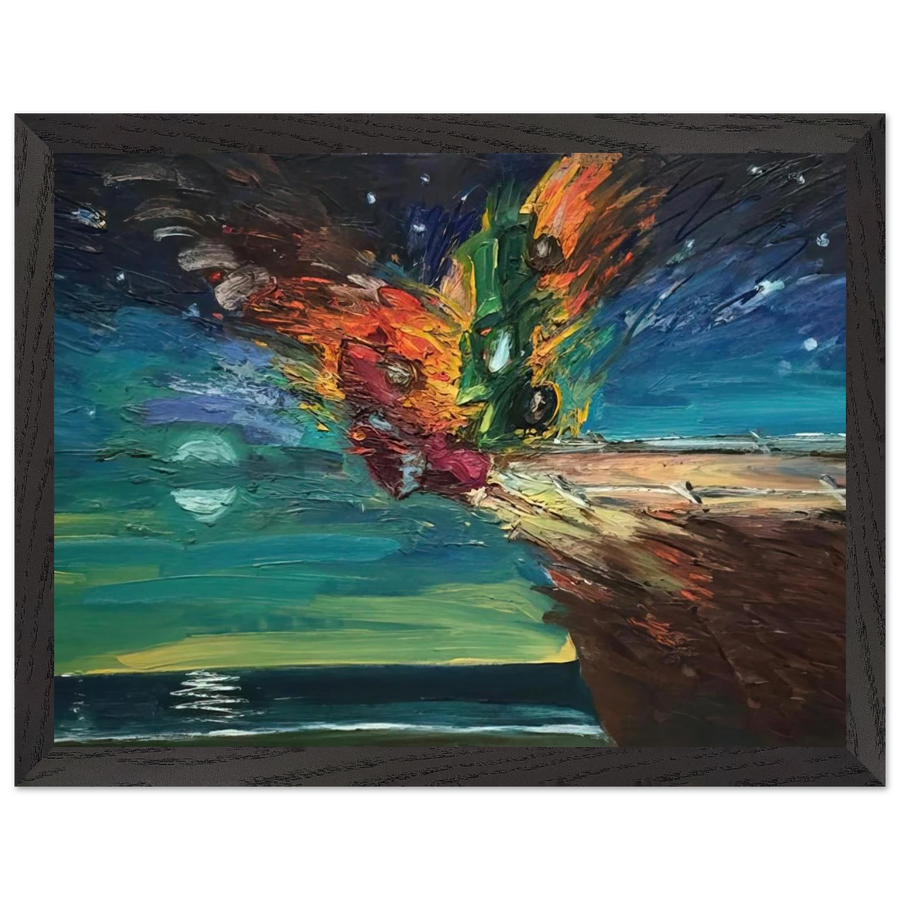 Over the Edge - 1984 by Carlos Almaraz — Framed art print at Zephyeer