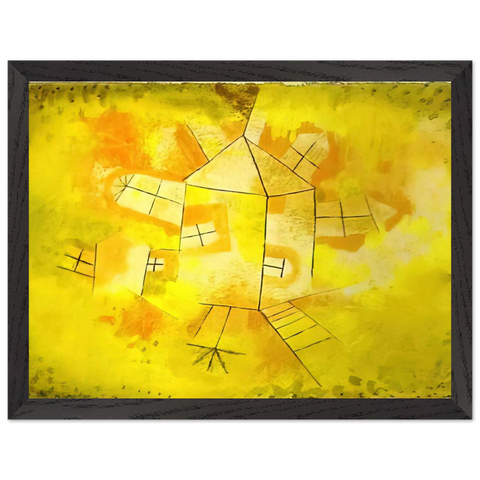 REVOLVING HOUSE 1921 by Paul Klee — Framed art print at Zephyeer